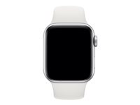 Apple 38mm Sport Band - Klockrem för smart klocka - storlek S/M och M/L - vit - demo - för Watch (38 mm, 40 mm) 3E306ZM/A
