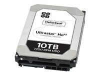 WD Ultrastar He10 HUH721010ALE601 - Hårddisk - krypterat - 10 TB - inbyggd - 3.5" - SATA 6Gb/s - 7200 rpm - buffert: 256 MB - Self-Encrypting Drive (SED) 0F27605