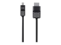 Belkin Mini DisplayPort to HDTV Cable - Videokabel - Mini DisplayPort (hane) till HDMI (hane) - 3.6 m - svart - stöd för 4K F2CD080BT12