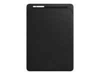 Apple - Skyddshölje för surfplatta - läder - svart - 12.9" - för 12.9-inch iPad Pro (1:a generation, 2a generation) MQ0U2ZM/A