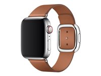 Apple 40mm Modern Buckle - Klockrem för smart klocka - Medelstorlek - sadelbrun - för Watch (38 mm, 40 mm) MWRD2ZM/A