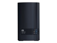 WD My Cloud EX2 Ultra WDBVBZ0160JCH - Personlig molnlagringsenhet - 2 fack - 16 TB - HDD 8 TB x 2 - RAID 0, 1, JBOD - RAM 1 GB - Gigabit Ethernet - iSCSI WDBVBZ0160JCH-EESN
