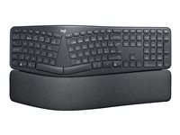 Logitech ERGO K860 - Tangentbord - trådlös - 2.4 GHz, Bluetooth 5.0 - hela norden 920-009168