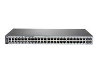 HPE 1820-48G - Switch - Administrerad - 24 x 10/100/1000 (PoE+) + 24 x 10/100/1000 + 4 x Fast Ethernet/Gigabit SFP - skrivbordsmodell, rackmonterbar, väggmonterbar - PoE+ (370 W) J9984A#ABB