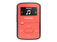 SanDisk Clip Jam - Digital spelare - 8 GB - röd SDMX26-008G-G46R