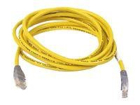 Belkin - Övergångskabel - RJ-45 (hane) till RJ-45 (hane) - 3 m - UTP - CAT 5e - formpressad, tvinnad - gul A3X126BT03MYLWM