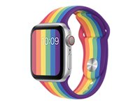 Apple 40mm Sport Band - Pride Edition - klockrem för smart klocka - Vanlig storlek - stolthet - demo - för Watch (38 mm, 40 mm) 3G929ZM/A