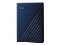 WD My Passport for Mac WDBA2D0020BBL - Hårddisk - krypterat - 2 TB - extern (portabel) - USB 3.2 Gen 1 - 256 bitars AES - midnattsblå WDBA2D0020BBL-WESN