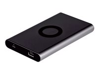 Insmat Qi - Trådlös laddmatta/externt batteri - Li-pol - 7000 mAh - 1000 mA (USB) - på kabel: Micro-USB - svart 500-1010