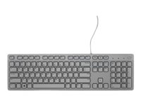 Dell KB216 - Tangentbord - QWERTY - hela norden - grå - för Inspiron 3459; Latitude 3480, 35XX, 7400 2-in-1; Precision Mobile Workstation 3510, 7510 580-ADGZ
