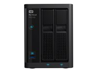 WD My Cloud PR2100 WDBBCL0080JBK - NAS-server - 2 fack - 8 TB - HDD 4 TB x 2 - RAID 0, 1, JBOD - RAM 4 GB - Gigabit Ethernet WDBBCL0080JBK-EESN