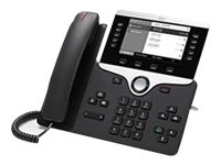 Cisco IP Phone 8811 - VoIP-telefon - SIP, RTCP, RTP, SRTP, SDP - 5 rader CP-8811-K9=