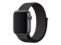 Apple 40mm Nike Sport Loop - Klockrem för smart klocka - Regular size - svart - för Watch (38 mm, 40 mm) MX7Y2ZM/A
