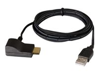 C2G USB Powered HDMI Voltage Inserter - Adapter för video / ljud - TAA-kompatibel - HDMI (hona) till USB, HDMI (hane) - 1.8 m - svart 82236
