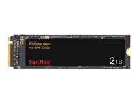 SanDisk Extreme PRO - Solid state drive - 2 TB - inbyggd - M.2 2280 - PCI Express 3.0 x4 (NVMe) SDSSDXPM2-2T00-G25