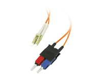 C2G LC-SC 62.5/125 OM1 Duplex Multimode PVC Fiber Optic Cable (LSZH) - Patch-kabel - SC-läge (multi-mode) (hane) till LC multiläge (hane) - 15 m - fiberoptisk - duplex - 62,5/125 mikron - OM1 - halogenfri - orange 85459