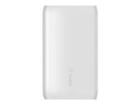 Belkin BOOST CHARGE - Strömförsörjningsbank - 5000 mAh - 2 utdatakontakter (USB, USB-C) - vit BPB004BTWT