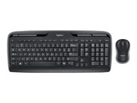 Logitech Wireless Combo MK330 - Sats med tangentbord och mus - trådlös - 2.4 GHz - QWERTY - nordisk - svart 920-003982