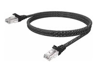 Vision Premium - Nätverkskabel - RJ-45 (hane) till RJ-45 (hane) - 2 m - UTP - CAT 6 - startad, tvinnad - braided TC 2MCAT6/HQ