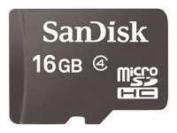 SanDisk - Flash-minneskort - 16 GB - Class 4 - microSDHC - svart SDSDQM-016G-B35