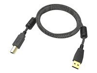 Vision Professional Premium Braided - USB-kabel - USB (hane) till USB typ B (hane) - USB 2.0 - 1 m - braided TC 1MUSB/HQ