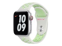 Apple 40mm Nike Sport Band - Klockrem för smart klocka - S/M & M/L size - granaura/ånggrön - demo - för Watch (38 mm, 40 mm) 3H403ZM/A
