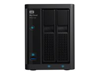 WD My Cloud PR2100 WDBBCL0160JBK - NAS-server - 2 fack - 16 TB - HDD 8 TB x 2 - RAID 0, 1, JBOD - RAM 4 GB - Gigabit Ethernet WDBBCL0160JBK-EESN