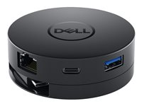 Dell Mobile Adapter DA300 - Dockningsstation - USB-C - VGA - GigE - för Inspiron 5502; Latitude 54XX, 74XX; Vostro 53XX, 7500; XPS 13 93XX DELL-DA300