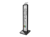 Compulocks BrandMe Brandable VESA Security Lock Floor Stand For Tablets - Ställ för surfplatta - aluminium - svart - golvstående - för P/N: 224SENW 140B