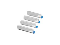 OKI - Cyan - original - tonerkassett - för C8600cdtn, 8600dn, 8600n, 8800cdtn, 8800dn, 8800n 43487711