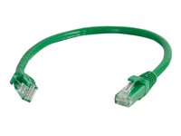 C2G Cat5e Booted Unshielded (UTP) Network Patch Cable - Patch-kabel - RJ-45 (hane) till RJ-45 (hane) - 50 cm - UTP - CAT 5e - formpressad, hakfri, tvinnad - grön 83200