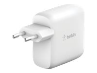 Belkin BOOST CHARGE Quad Wall Charger - Strömadapter - 98 Watt - PD - 4 utdatakontakter (2 x USB, 2 st. 24-stifts USB-C med kraftleverans) - vit WCH004VFWH