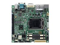 SUPERMICRO X10SLV - Moderkort - mini ITX - LGA1150-uttag - H81 - USB 3.0 - 2 x Gigabit LAN - inbyggda grafiken (CPU krävs) - HD-ljud (8 kanaler) MBD-X10SLV-O
