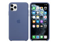 Apple - Baksidesskydd för mobiltelefon - silikon - linneblått - för iPhone 11 Pro Max MY122ZM/A
