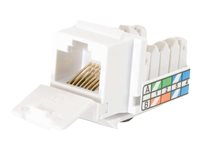C2G Cat5e 90º Keystone Jack - Trapetsjack - RJ-45 - vit 81308