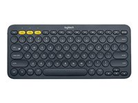 Logitech K380 Multi-Device Bluetooth Keyboard - Tangentbord - Bluetooth - nordisk - svart 920-007578