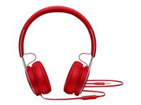 Beats EP - Hörlurar med mikrofon - på örat - kabelansluten - 3,5 mm kontakt - röd - för 10.5-inch iPad Pro; 12.9-inch iPad Pro; 9.7-inch iPad; 9.7-inch iPad Pro; iPad; iPad 1; 2; iPad Air; iPad Air 2; iPad mini; iPad mini 2; 3; 4; iPad with Retina display; iPhone 3G, 3GS, 4, 4S, 5, 5c, 5s, 6, 6 Plus, 6s, 6s Plus, SE; iPod classic; iPod nano; iPod shuffle (4G); iPod touch ML9C2ZM/A