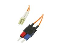 C2G LC-SC 62.5/125 OM1 Duplex Multimode PVC Fiber Optic Cable (LSZH) - Patch-kabel - SC-läge (multi-mode) (hane) till LC multiläge (hane) - 30 m - fiberoptisk - duplex - 62,5/125 mikron - OM1 - halogenfri - orange 85461