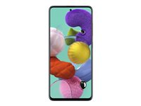 Samsung Galaxy A51 - Pekskärmsmobil - dual-SIM - 4G LTE - 128 GB - microSD slot - GSM - 6.5" - 2400 x 1080 pixlar - Super AMOLED - RAM 4 GB (32 MP främre kamera) - 4x bakre kameror - Android - Prisma-kross svart SM-A515FZKVEUD
