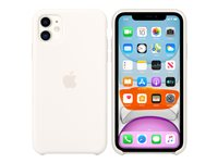 Apple - Baksidesskydd för mobiltelefon - silikon - vit - för iPhone 11 MWVX2ZM/A