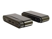 C2G USB-C Travel Dock with Hub - Dockningsstation - USB-C - VGA, HDMI, DP - GigE 82392