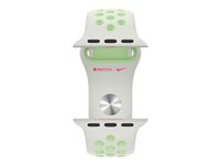 Apple 40mm Nike Sport Band - Klockrem för smart klocka - Vanlig storlek - granaura/ånggrön - för Watch (38 mm, 40 mm) MG3T3ZM/A
