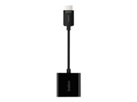 Belkin - HDMI-adapter - HDMI (hane) till HD-15 (VGA) (hona) - 25 cm - svart - väggfristående skruvar AV10170BT