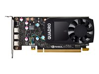 NVIDIA Quadro P400 - Grafikkort - Quadro P400 - 2 GB GDDR5 - PCIe 3.0 x16 låg profil - 3 x Mini DisplayPort - detaljhandel VCQP400DVI-PB