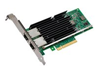 Intel Ethernet Converged Network Adapter X540-T2 - Nätverksadapter - PCIe 2.1 x8 låg profil - 10Gb Ethernet x 2 X540T2BLK
