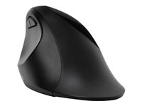 Kensington Pro Fit Ergo Wireless Mouse - Mus - ergonomisk - 5 knappar - trådlös - 2.4 GHz, Bluetooth 4.0 LE - trådlös USB-mottagare - svart - detaljhandel K75404EU