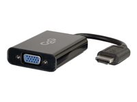 C2G HDMI to VGA and Stereo Audio Adapter Converter Dongle - Videokonverterare - HDMI - HDMI, VGA - svart 80501