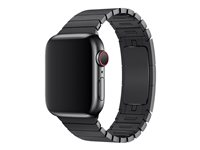 Apple 38mm Link Bracelet - Klockrem för smart klocka - 135-195 mm - space black - för Watch (38 mm, 40 mm) MUHK2ZM/A