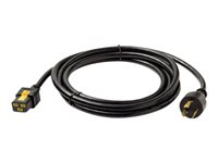 APC - Strömkabel - IEC 60320 C19 till NEMA L6-20 (hane) - 20 A - 3 m - svart - Japan - för P/N: SMT3000I-AR, SMT3000R2I-AR, SRT10KXLTW, SRT3000XLTW, SRT6KXLTW, SRT8KXLJ AP8753J