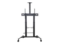 Vision VFM-F25 - Vagn - för LCD-skärm/anteckningsbok/videokonferenskamera - extra kraftigt stål - svart pulverlack - skärmstorlek: 60"-100" VFM-F25